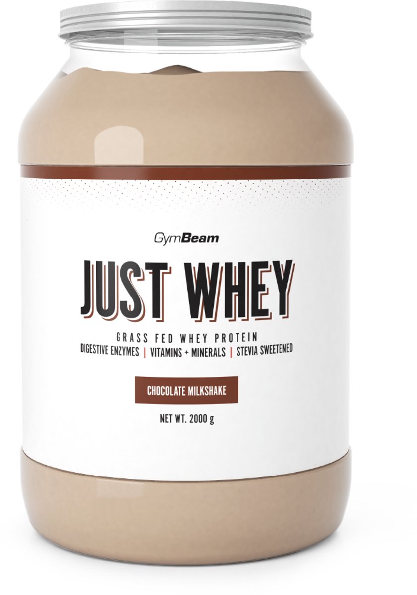 GymBeam Just Whey Proteïne - Chocolademilkshake - Whey Proteïne Blend - Eiwitpoeder - 2000 gram (67 servings)