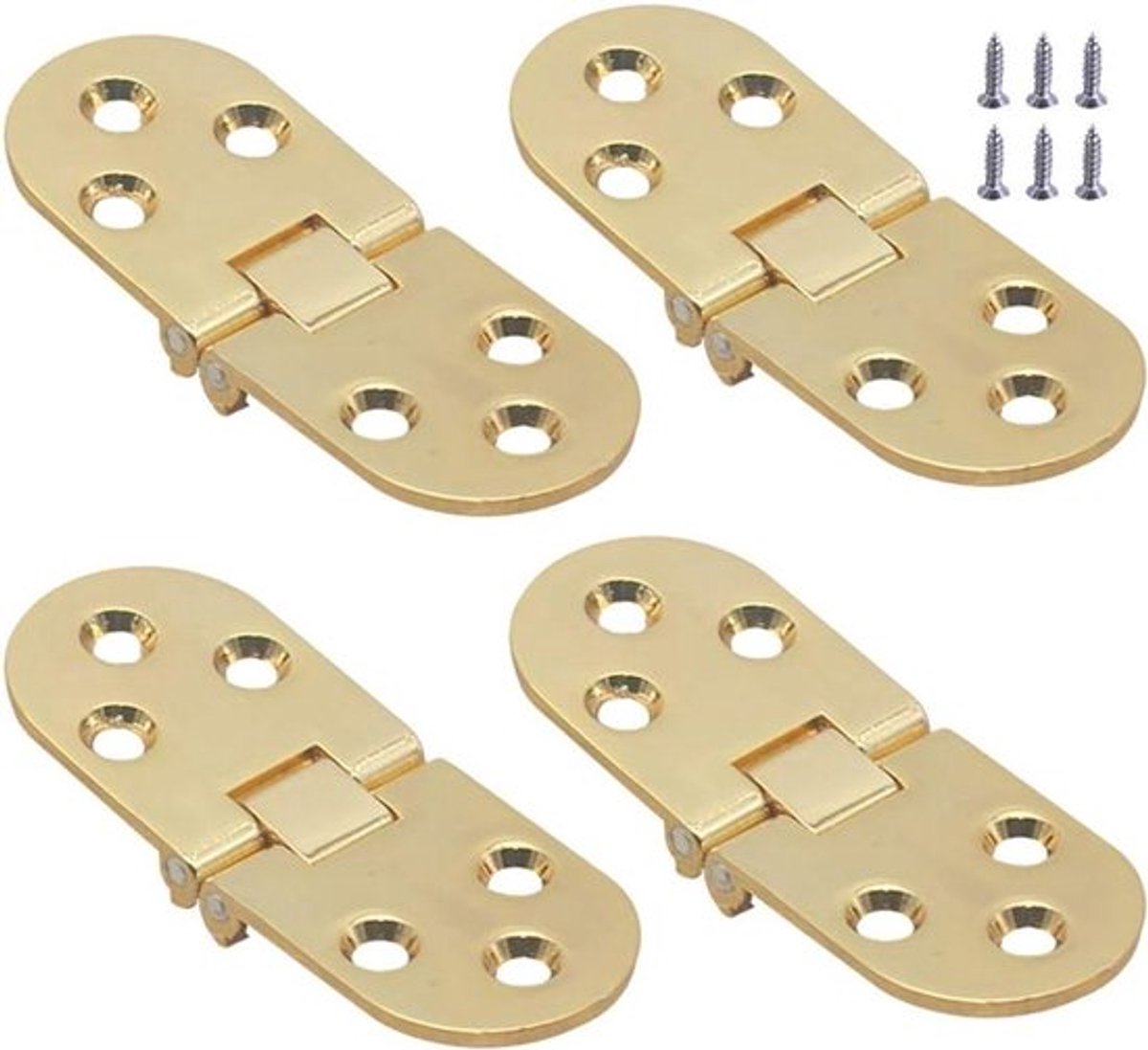 Allecto Plus - Vouwscharnier - 4 stuks Zinklegering Flap Scharnier Opvouwbaar