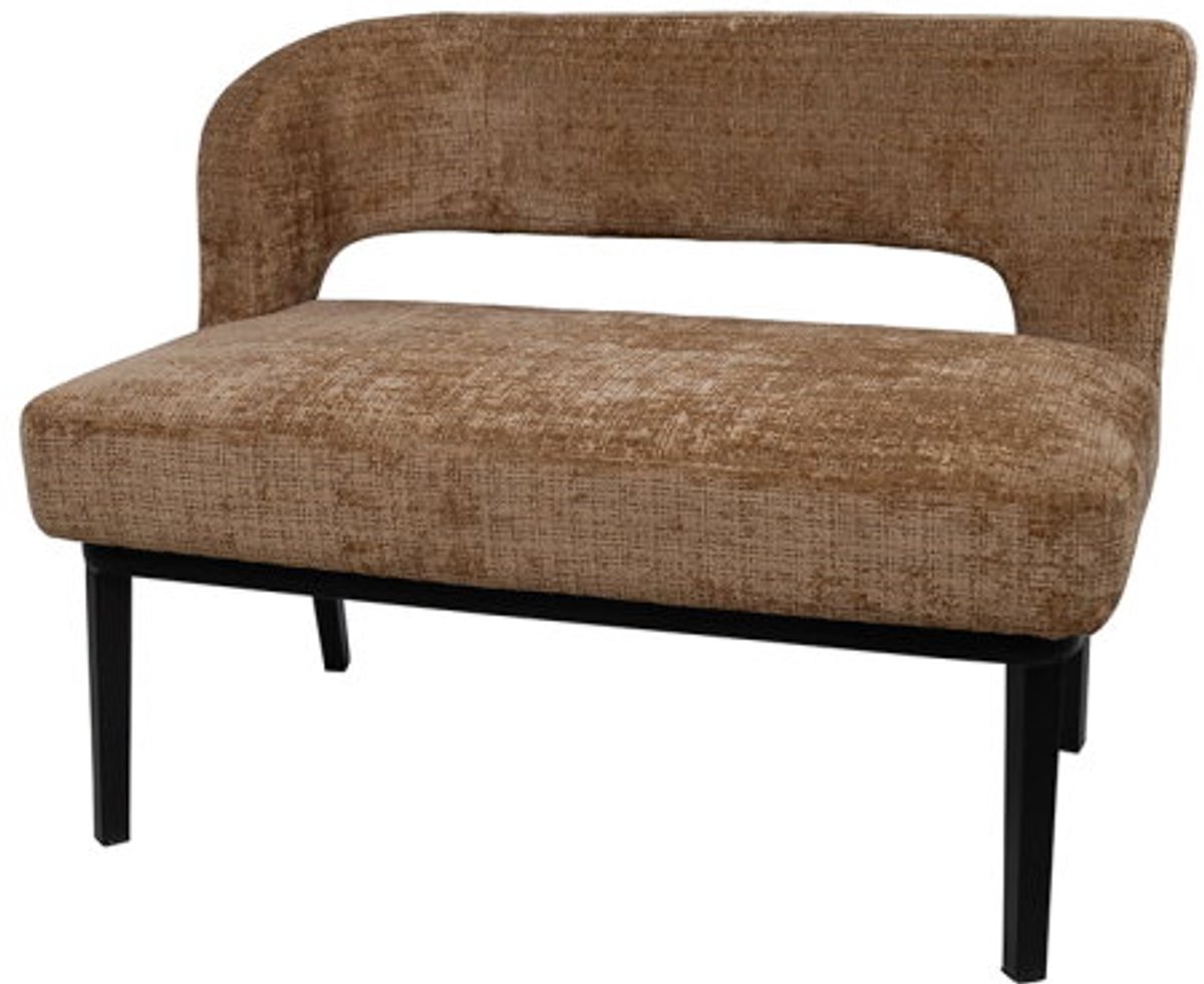 Eetkamerbank Bruce 105 cm - arm links - Cremona - Cinnamon 18 - Lichtbruin