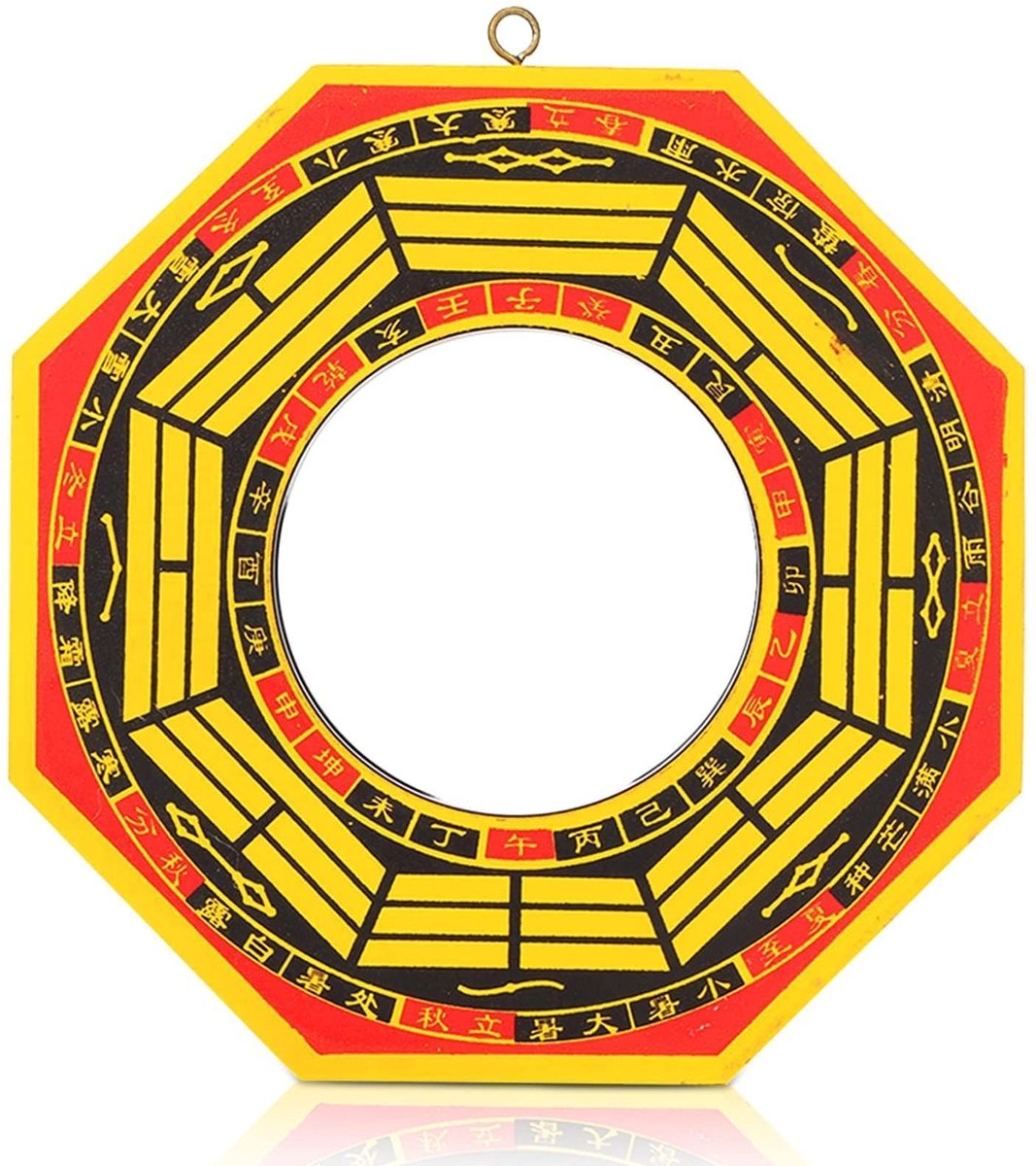 Dailygoods- Bagua Spiegel Traditioneel - Feng Shui Decoratie - Geluksbaguaspiegel - Besche