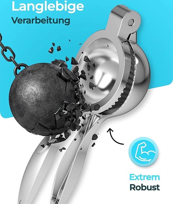 Citruspersaccessoires, citruspers, citroenpers, gemaakt van stevig en duurzaam roestvrij staal, universele maat - pers de laatste druppel eruit. van Merkloos — afbeelding 5