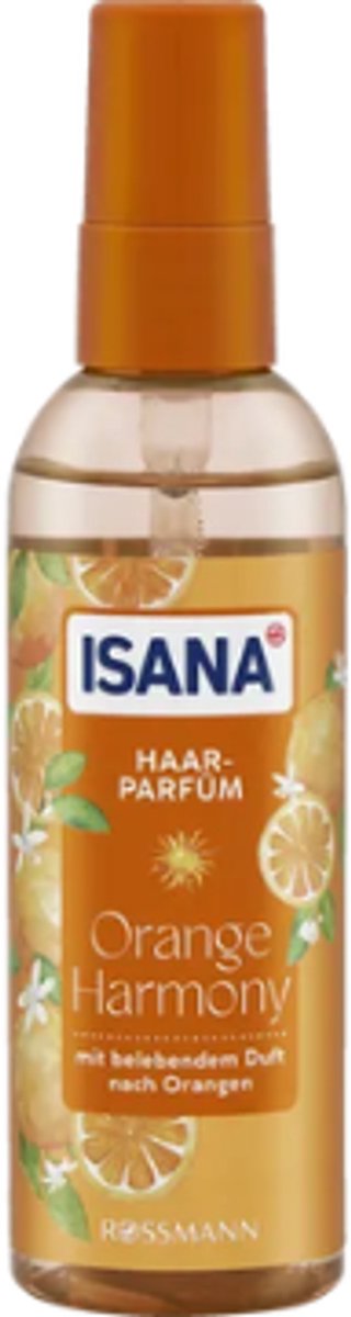 ISANA Haarparfum Orange Harmony - 100 ml | Haarmist met Sinaasappel & Bloedsinaasappel - Langdurige Frisheid & Glans