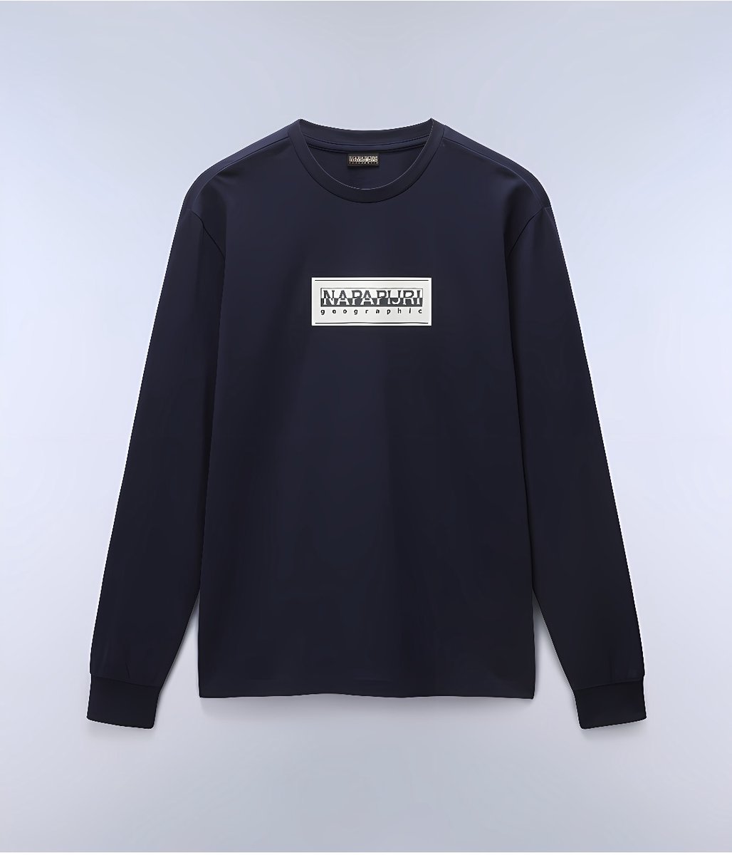 Napapijri Sweatshirt S-Box Logo Ls NP0A4I3M marine-L Blauw