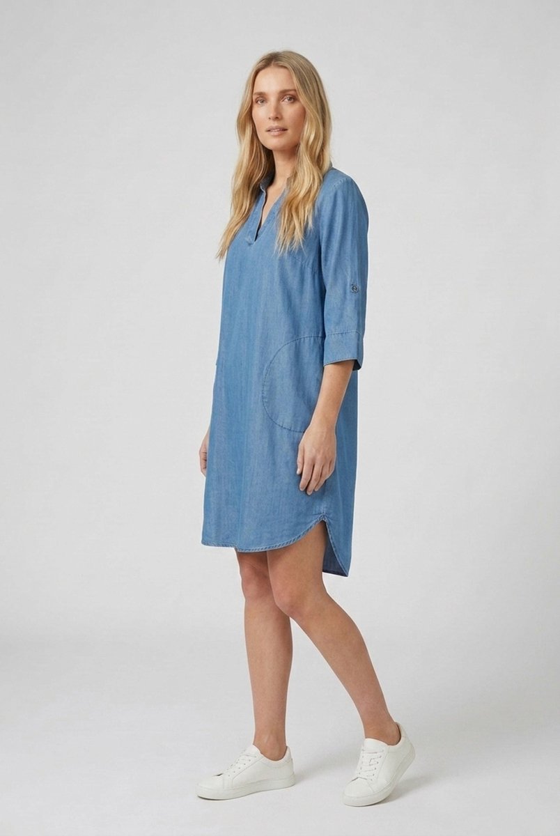 DIDI Dames Tunic Vulcano Denim mid blue maat 38