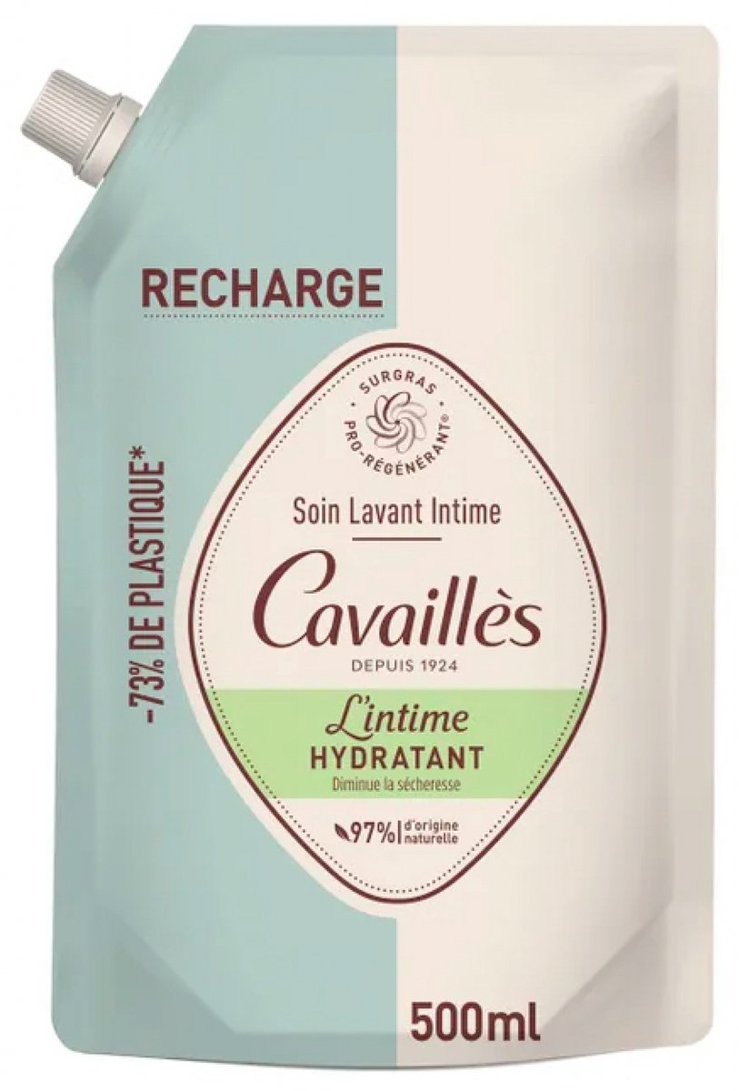 Cavaillès Hydraterende Intieme Wasverzorging Eco-Navulling 500 ml