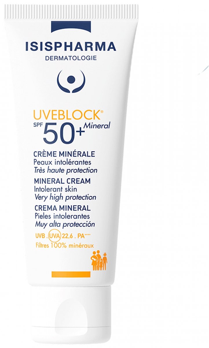 Isispharma Uveblock Mineraalcrème SPF50+ 40 ml