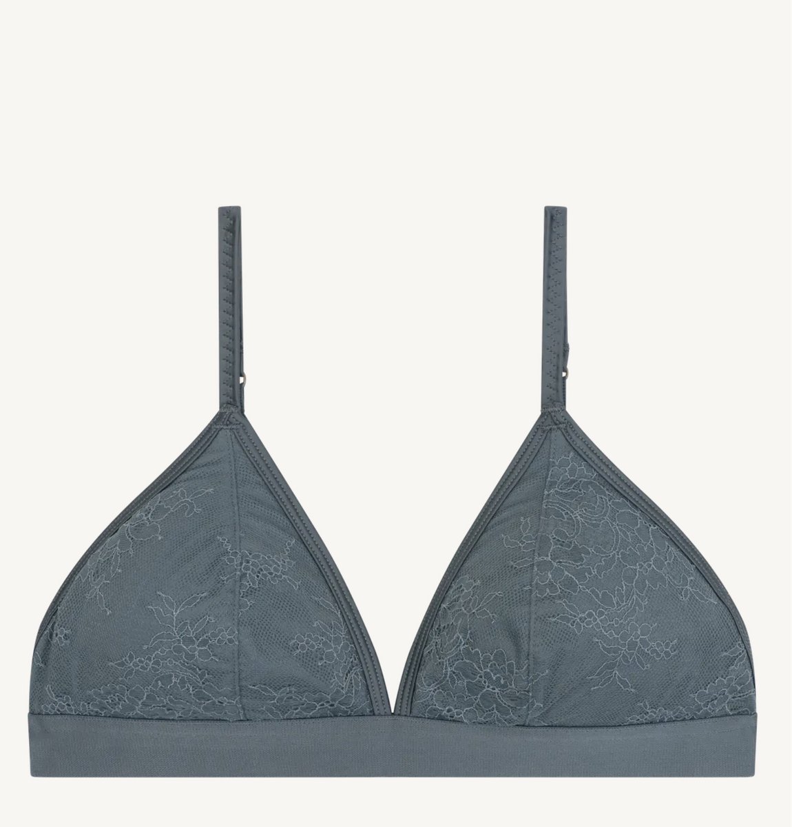 Love Stories Darling Bralette Lichtblauw – Luxe Kanten Triangel BH - 80-95 A/B cup blauwgrijs