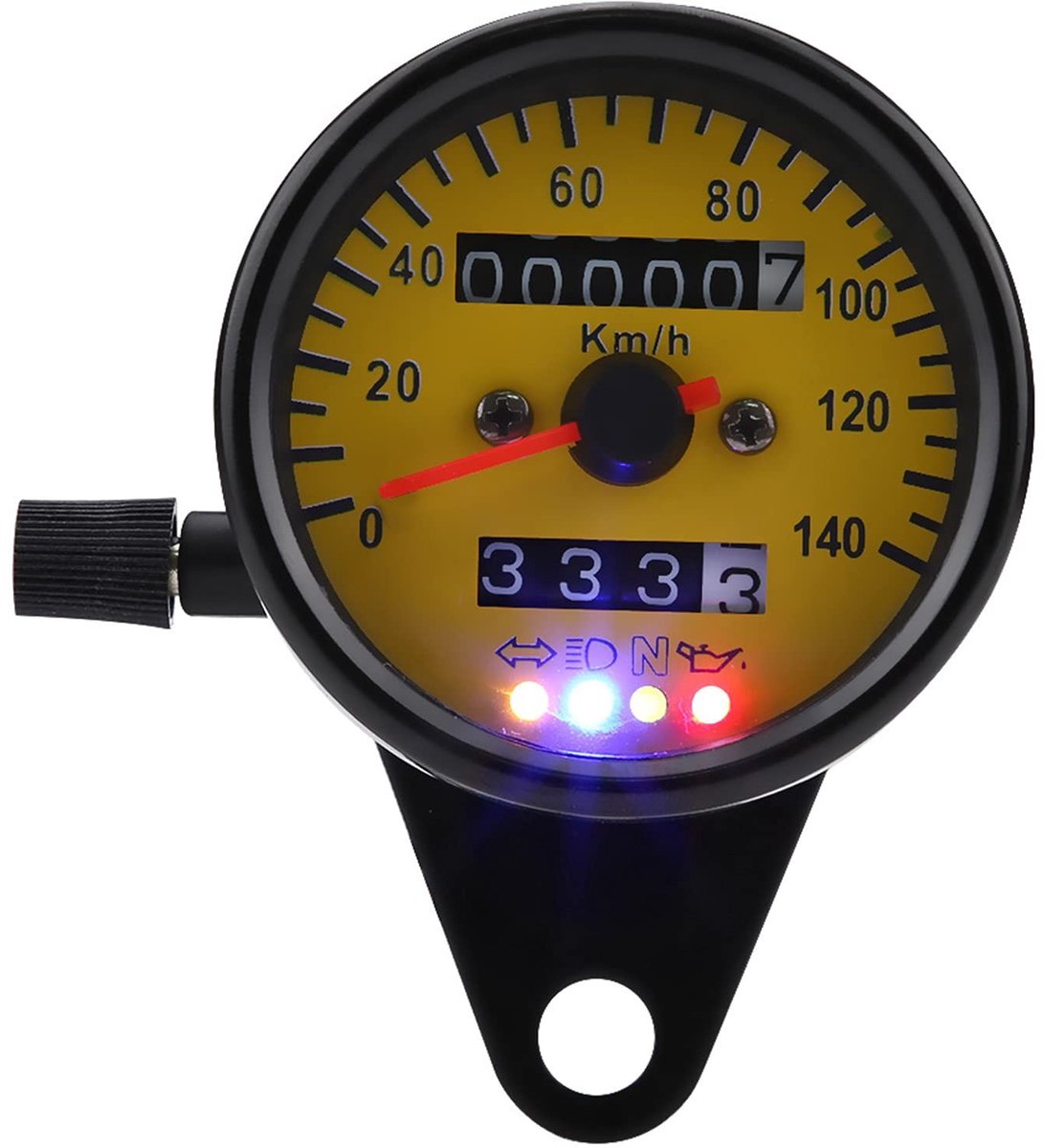 Dailygoods- Kilometerteller Met Hoge Gevoeligheid - Motorfiets Kilometerteller - Snelheidsmeter - Schokbestendig - Waterdicht - LED Achtergrondverlichting - Motormeter