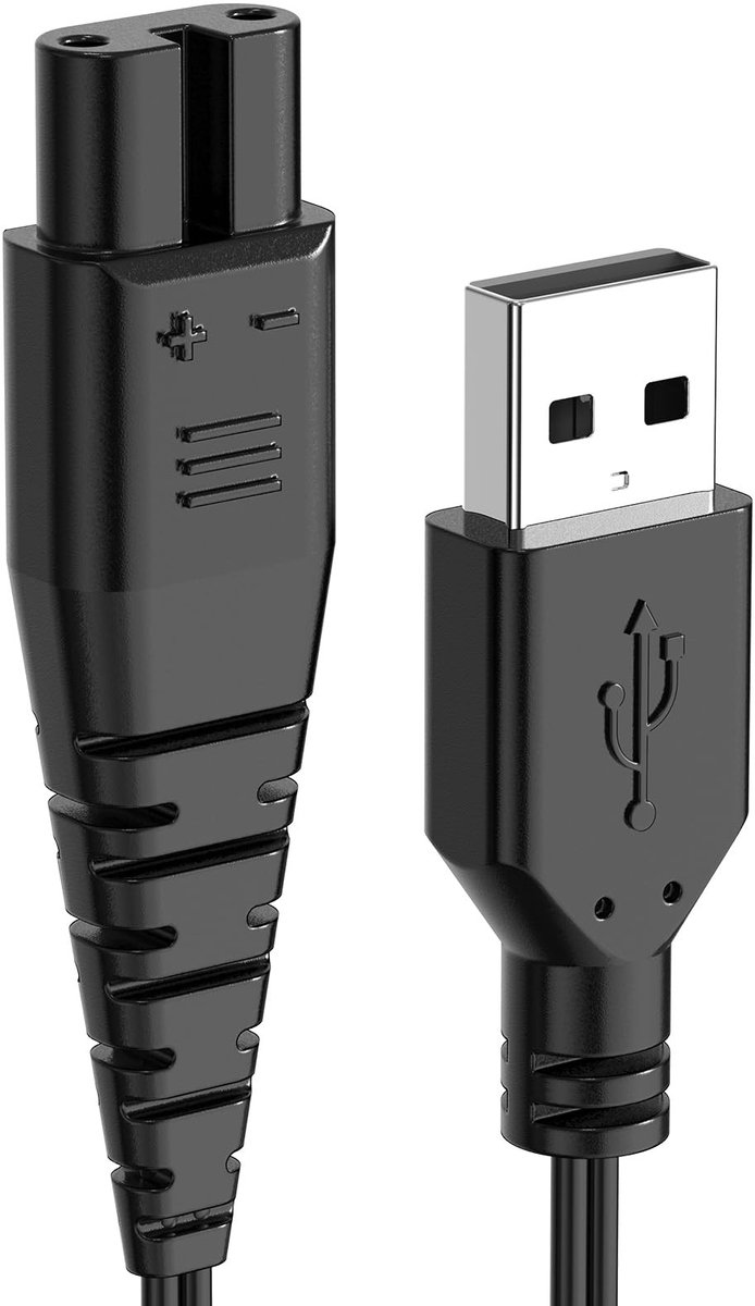 Solidchoice - USB Oplaadkabel met Borstel voor Baardtrimmer