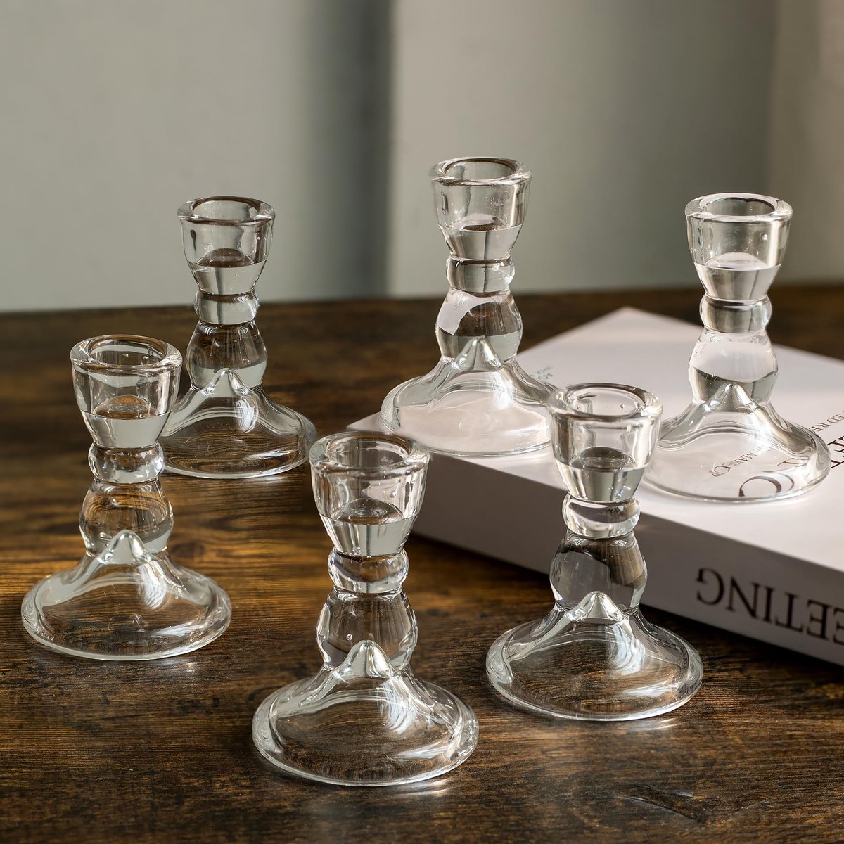 Solidchoice - Stijlvolle Glazen Kaarsenhouder