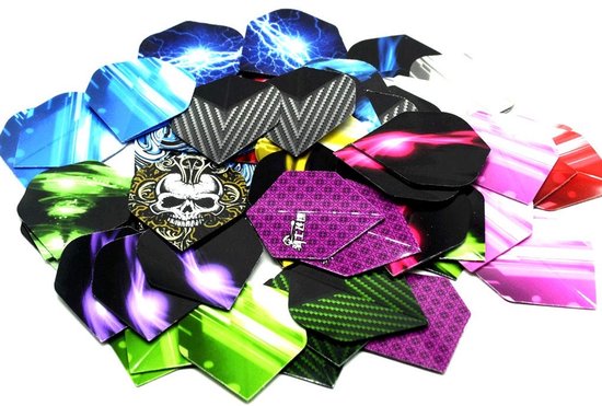 Solidchoice - Set van 60 Dart Flights in Diverse Kleuren en Stijlen van Solidchoice — afbeelding 4