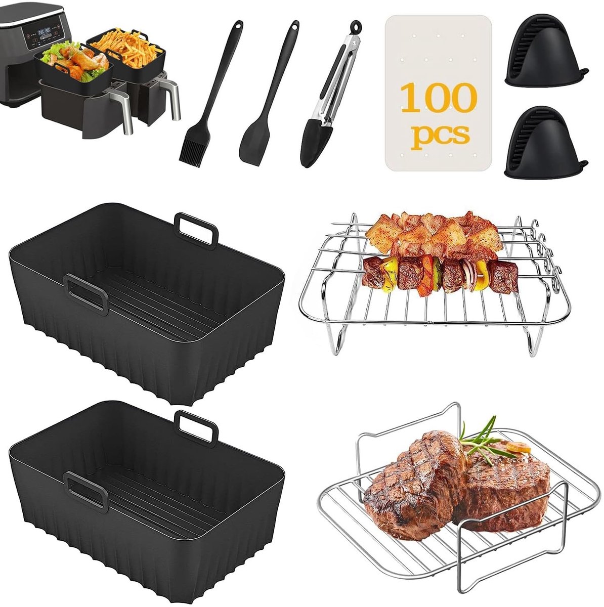 Solidchoice - 10-delige Accessoireset voor Airfryer