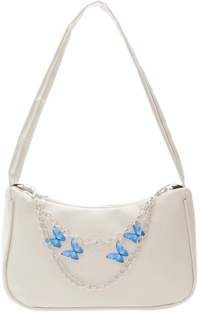 Solidchoice - Dames Schoudertas met Vlinder Ketting en Mini Ontwerp