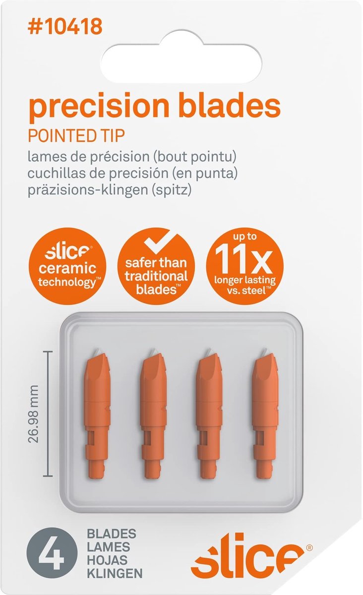 Solidchoice - Set van 4 Precisiesnijbladen voor Veilig Snijden