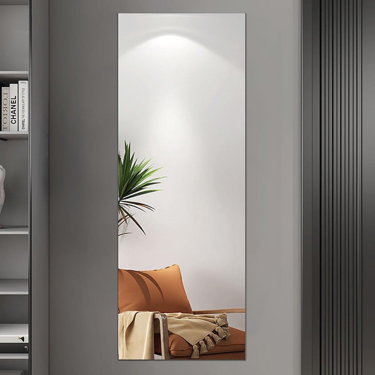 ZRNS® Passpiegel 30 x 120 cm - Hangend - Wandspiegel Zelfklevend - Decoratieve Acrylspiegel