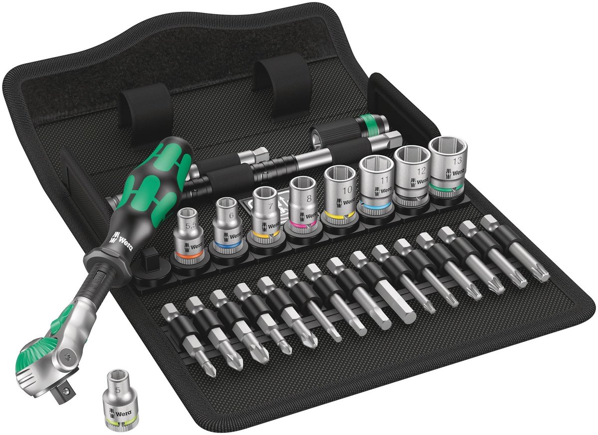 Solidchoice - 28-delige Ratelset met 1/4" Aandrijving