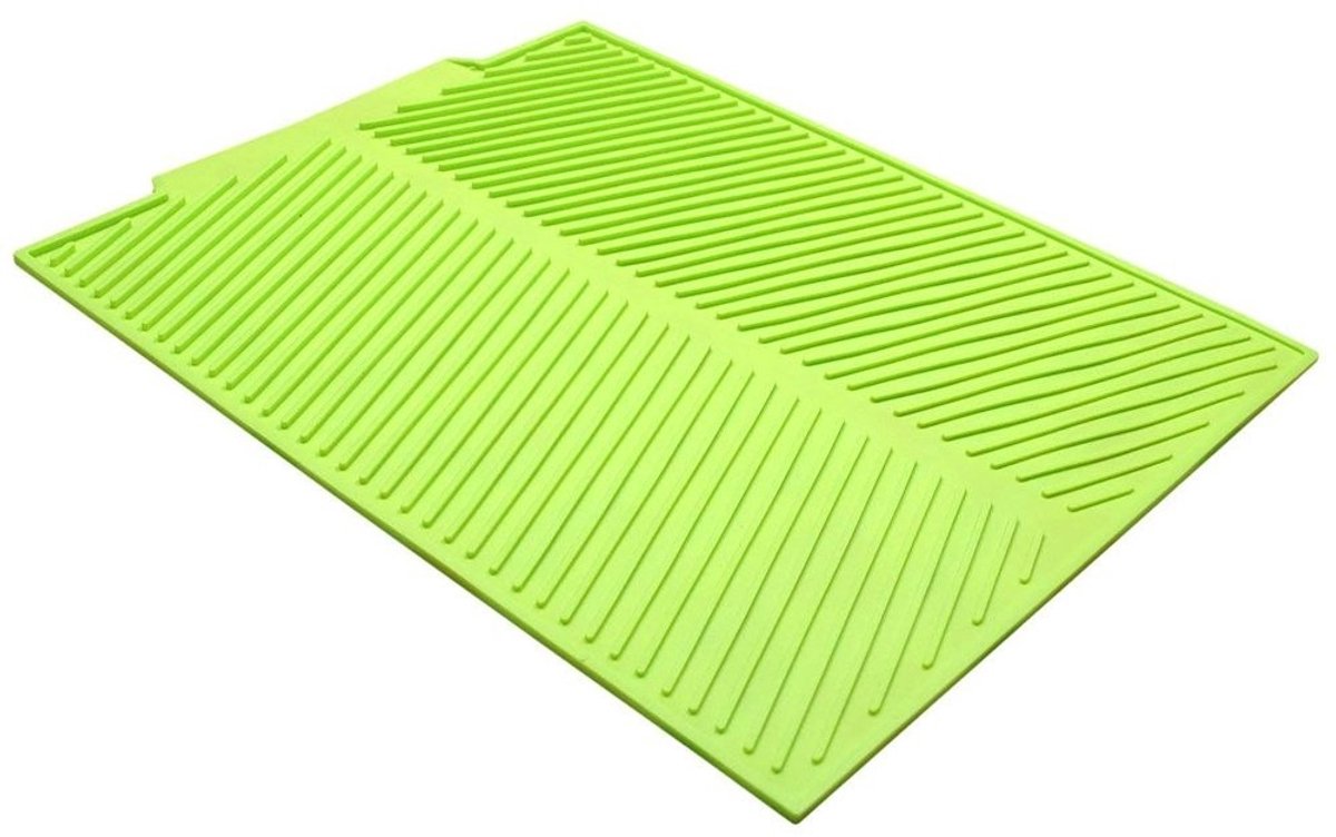 Solidchoice - Extra Groot Siliconen Afvoer Mat voor Keukenwerkblad, 43 x 33 cm