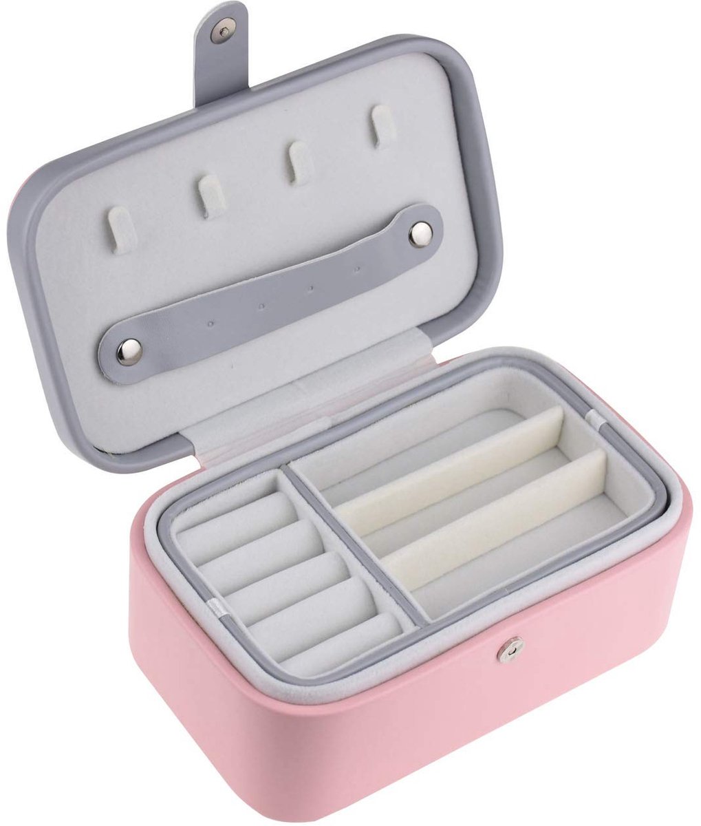 Solidchoice - Elegante PU Leren Sieradendoos voor Vrouwen