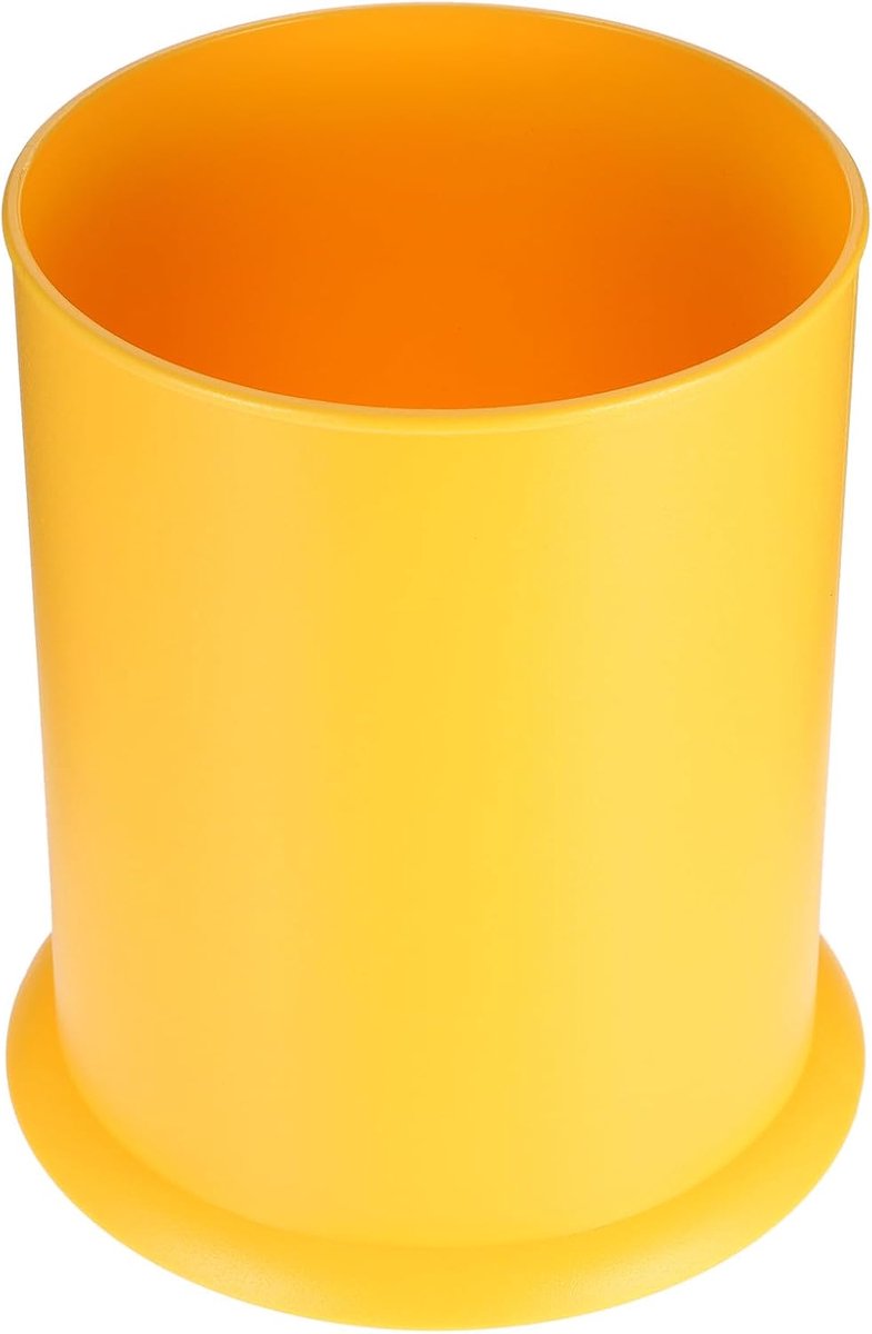 Afdruiprek - Afwasrek - Bestekbak - 1 stuk - afdruiprek flessen - eetstokjes houder - afdruprek - bestekzakjes - Droogrek voor Afwas - Geel - 14.5*14.5*16.5cm