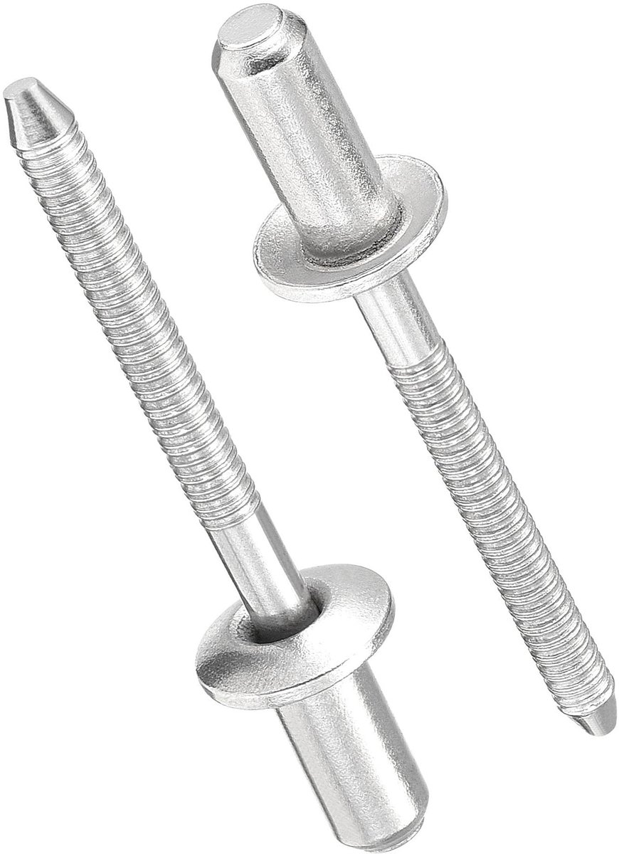 Solidchoice - Roestvrijstalen Blinde Klinknagels 4,8 mm x 11 mm, 25 Stuks