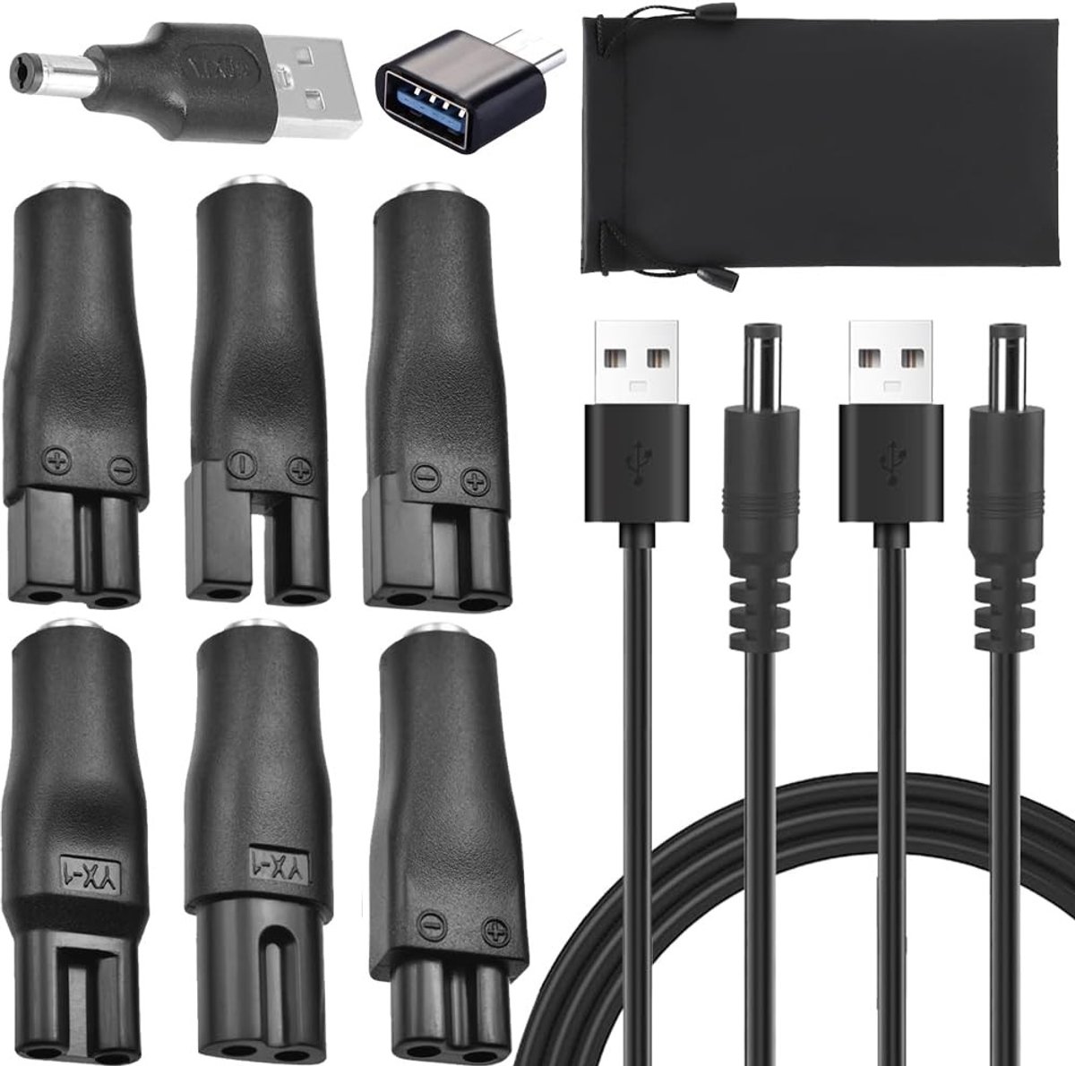Solidchoice - 5V Vervangende Oplader USB Adapter - Geschikt Voor Haartrimmers en Scheerapparaten