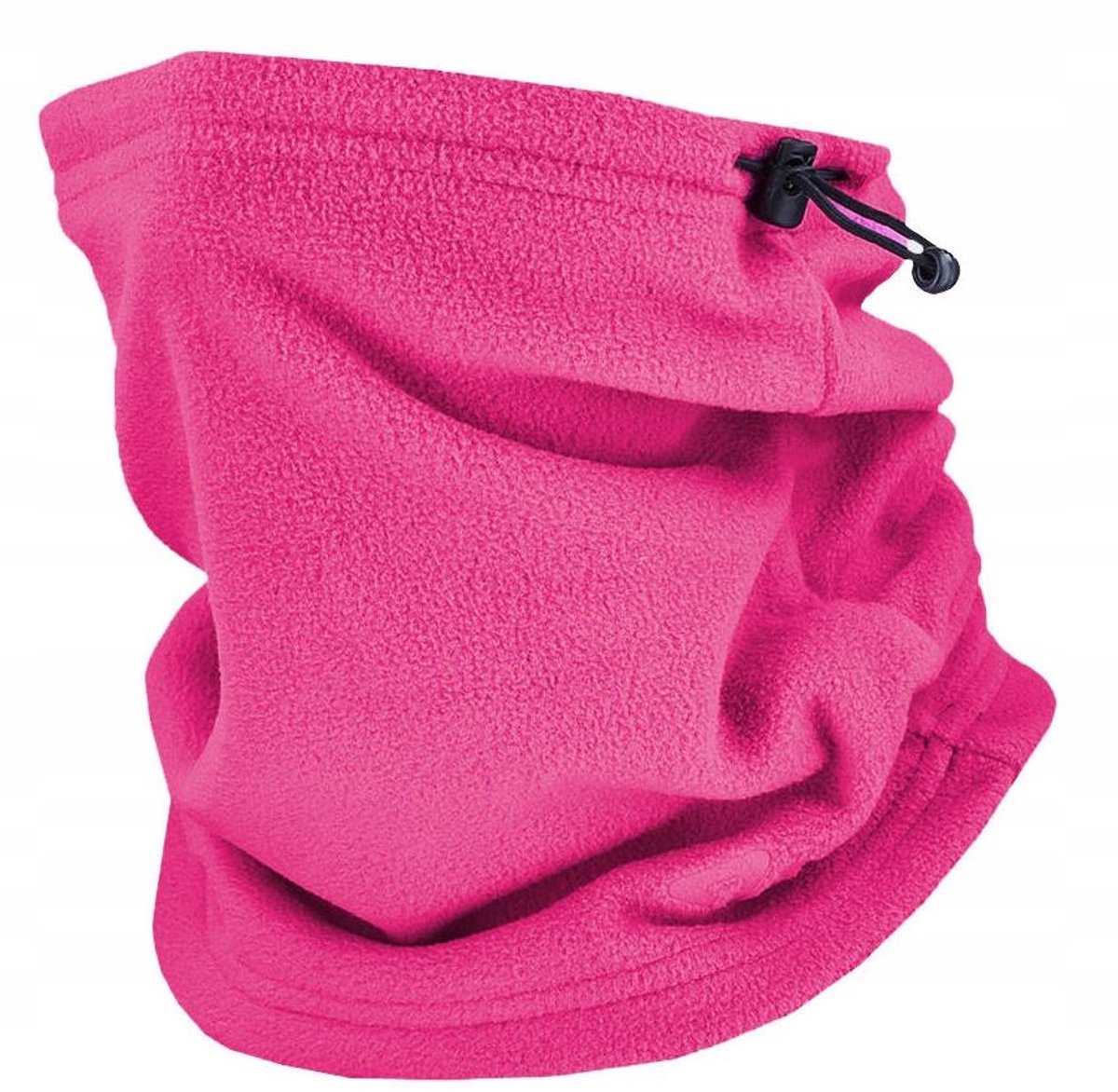 Nekwarmer fleece - Bandana - Balaclava - Col sjaal - Windvanger - Buff gezichtsmasker - Neck gaiter - Motor sjaal - Roze - Fleece - Jonyx