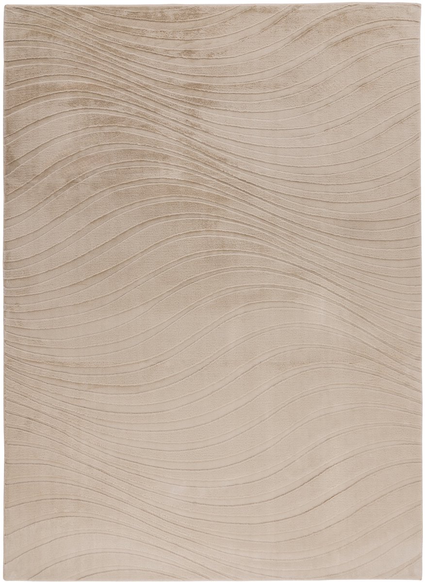 Padiro hoogpolig vloerkleed 160 x 230 cm - zilvergrijs - modern abstract design - geschikt voor vloerverwarming - van polyester