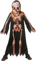 Joya Kids® Straling Skelet Verkleedpak Kind | Skelet Kostuum Jongens | Halloween Verkleedkleding Jongen | Horror Kostuum | Griezelpak Kinderen | Vader Zoon Verkleedset | Incl. Masker | Maat S