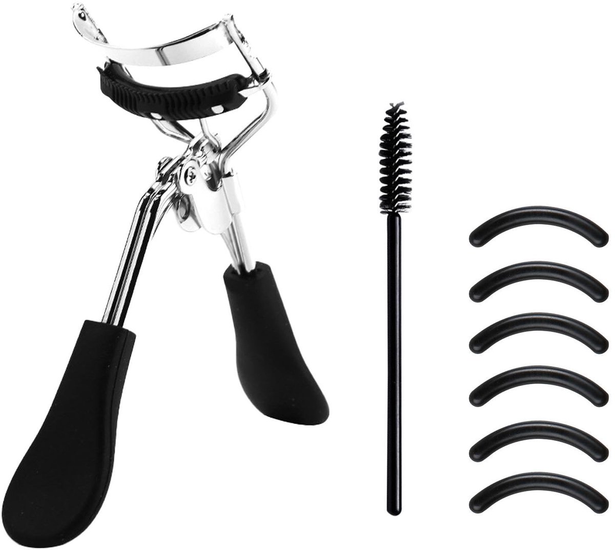 Solidchoice - Professionele Wimpertang met Siliconen Reservepads en Wimperborstel