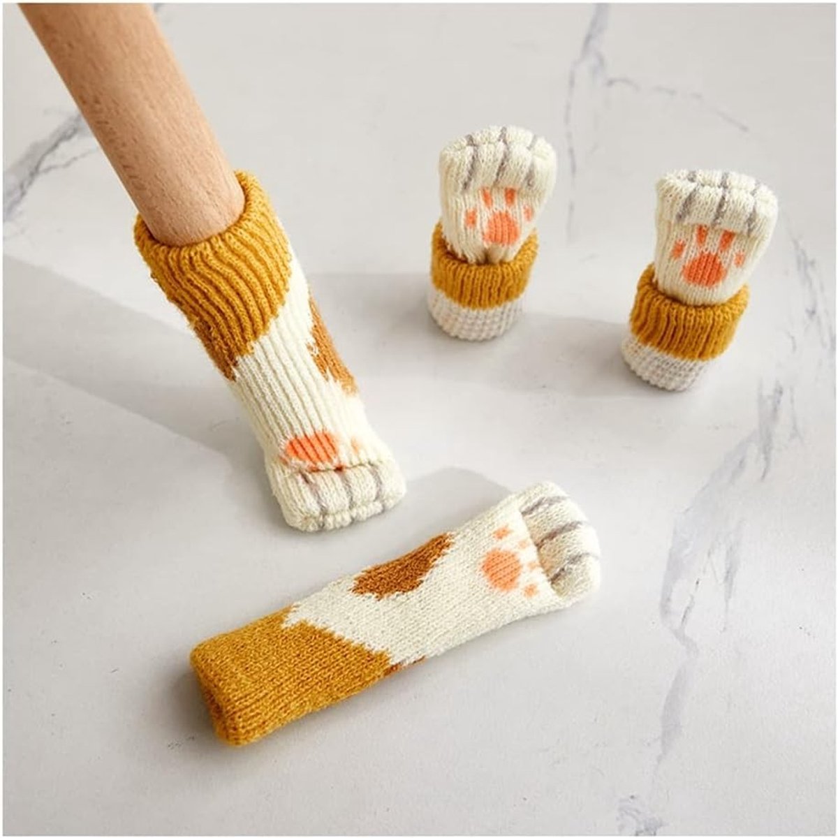 Stoelpootbeschermers - Bruin - 6-17 cm - Antislip & Antikras - Voor Binnenhuis Meubilair