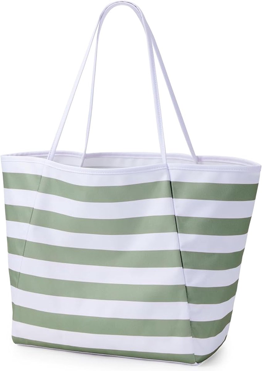 Strand Tote Bag Vrouwen Grote Waterdichte Zandproof Schouder Handtas Packable Boodschappentas Hobo Portemonnee voor Picknick Vakantie