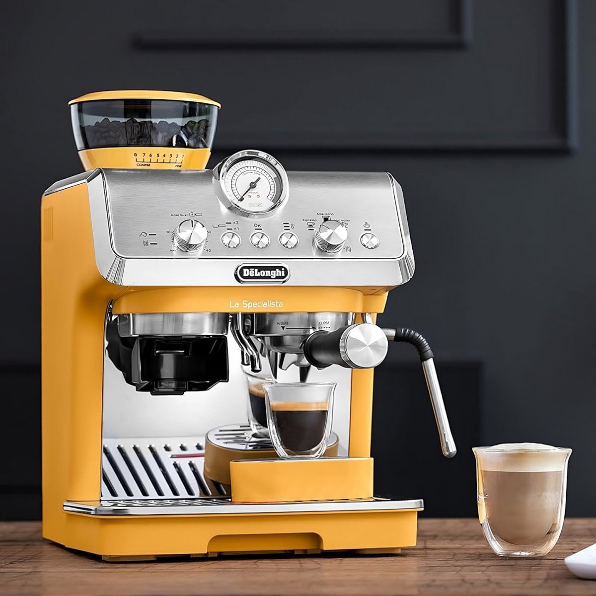 DeLonghi La Specialista Arte EC9155.YE Espresso machine met molen - Geel thumbnail 3