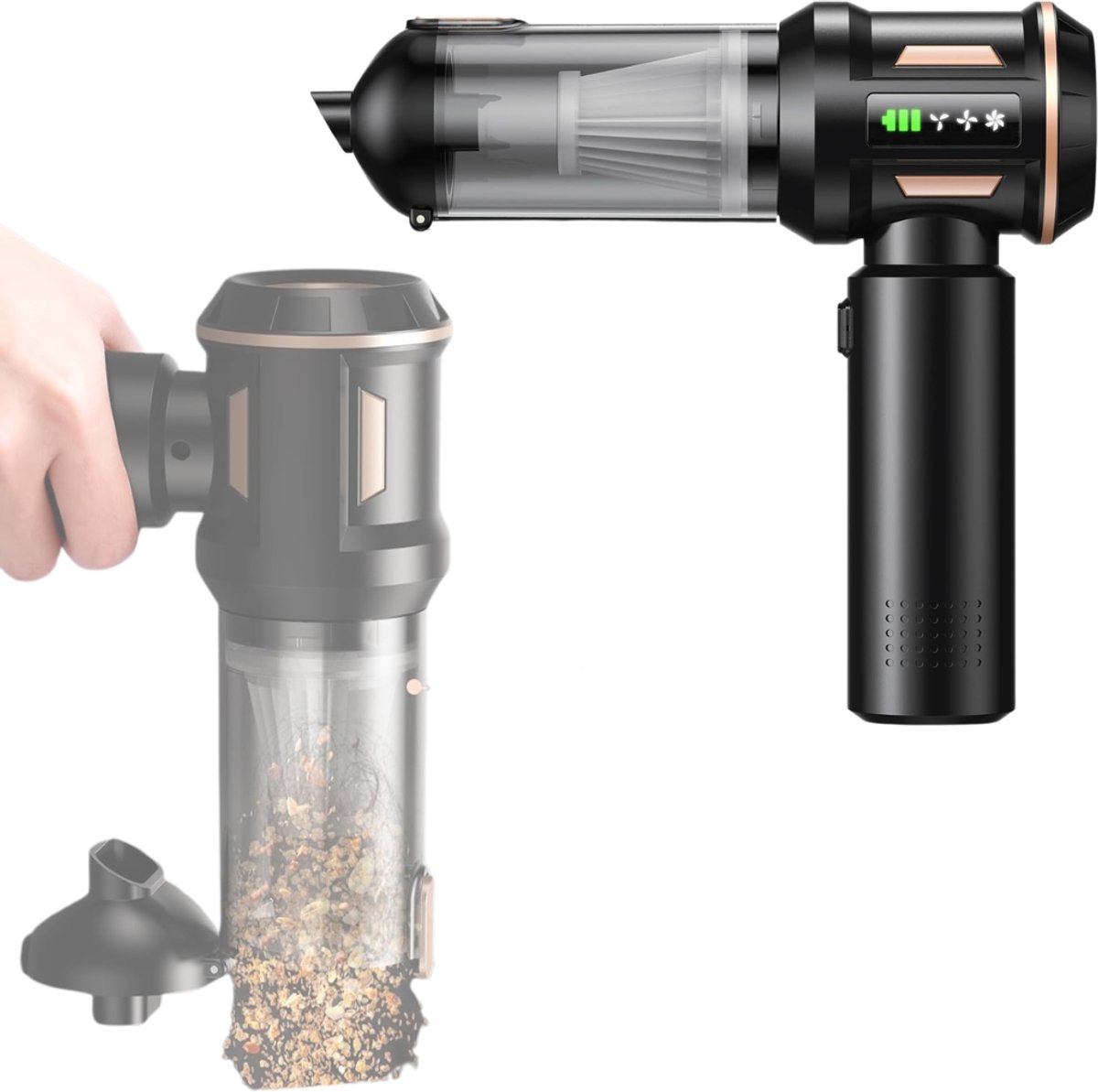 Zavio® Auto Stofzuiger - Kruimeldief - Handstofzuiger