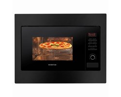Inventum IMC6125FZWA Inbouw combimagnetron - 25L - 900W - 45cm - Hetelucht- en grillfunctie - Zwart