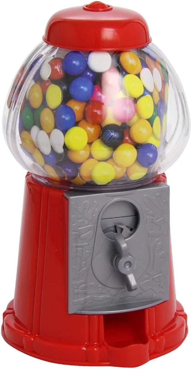 QUOVO® Kauwgomballen Automaat - Snoepmachine - Vendingmachine – Gumball Machine – Snoepautomaat - Candy Grabber – Kauwgomautomaat – Snoepdispenser – Rood - 14cm x 13cm x 23cm