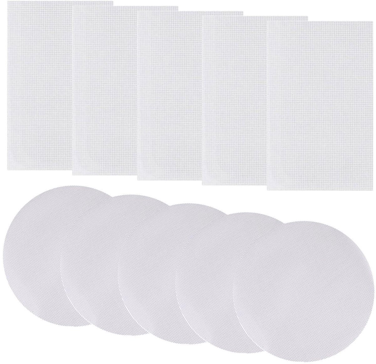 Solidchoice - 10 Siliconen Droogpads: 5 Rechthoekig en 5 Rond