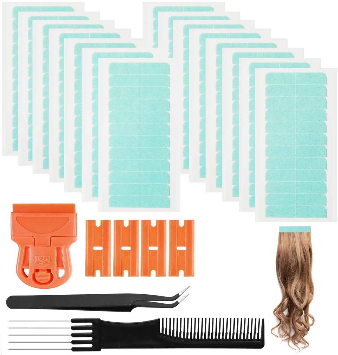 Solidchoice - Waterdichte Toupet Plakband Stripset met 187 Stuks