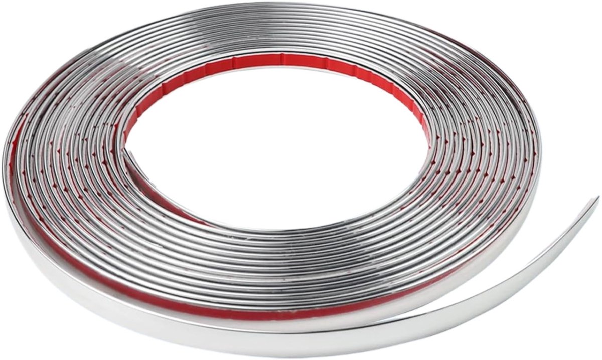Solidchoice - Zelfklevende Chrome Decoratieve Strips voor Verfraaiing