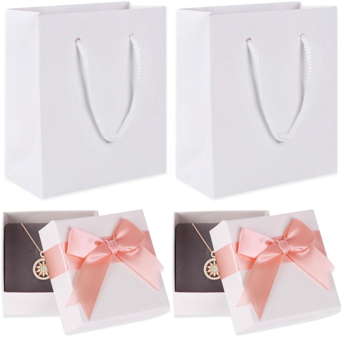 Solidchoice - Set van 2 Decoratieve Sieraden Dozen met Hartvormige Kaart