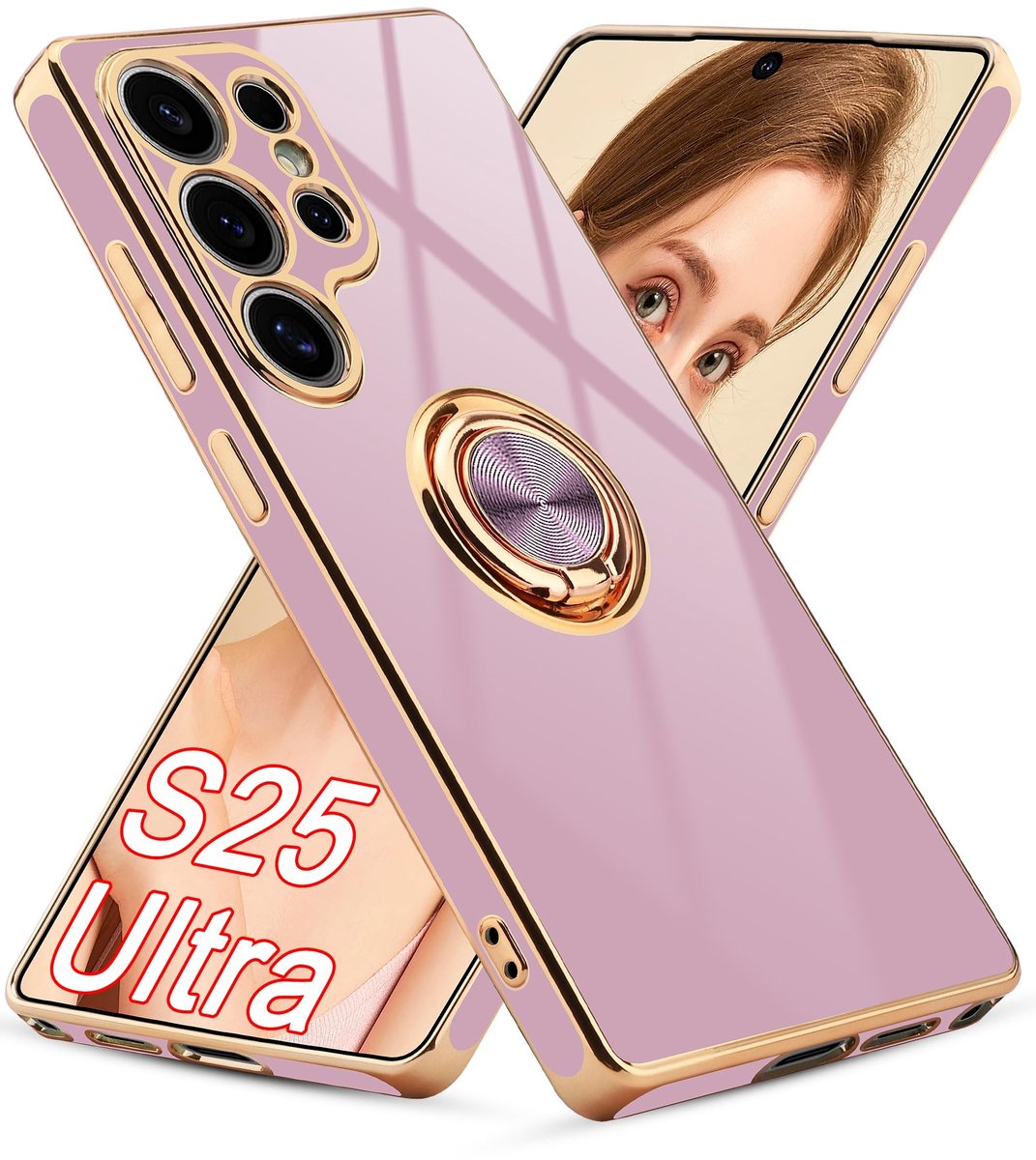 Solidchoice - Luxe Hoes voor Smartphone met 360° Draairing en Kickstand