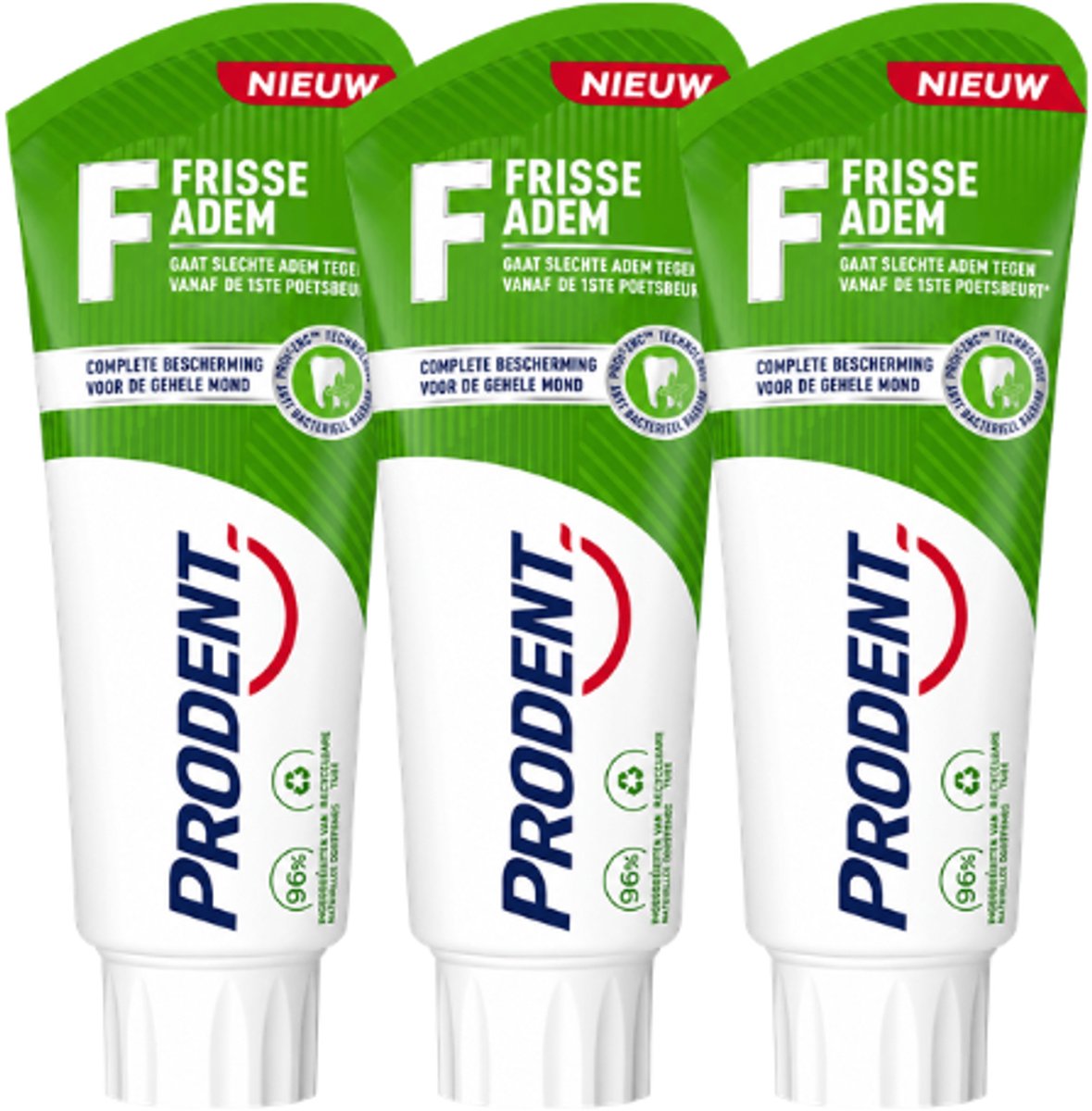 Prodent Frisse Adem Tandpasta - 3 x 75 ml
