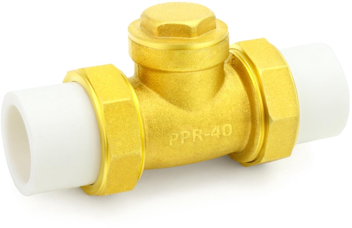 Solidchoice - Messing Terugslagklep 1-1/4" voor Afvoersystemen