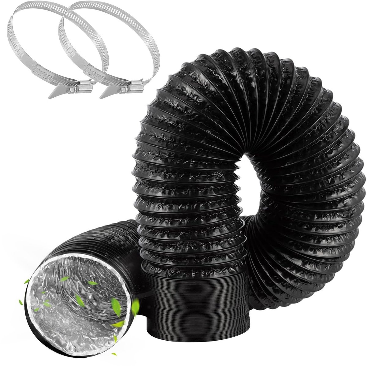 Solidchoice - Flexibele Afvoerslang 100 mm met Slangklemmen