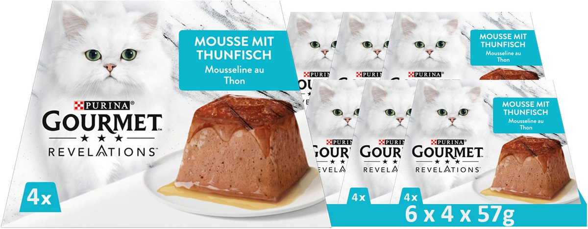 Gourmet GOURMET Revelations Mousse Met tonijn (6 x 4 x 57g)