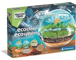 Clementoni EcoSphere Biosfeer - Mini Ecosysteem Terrarium met Waterkringloop - Planten Kweken en Natuur Ontdekken - Wetenschap en Spel voor Kinderen