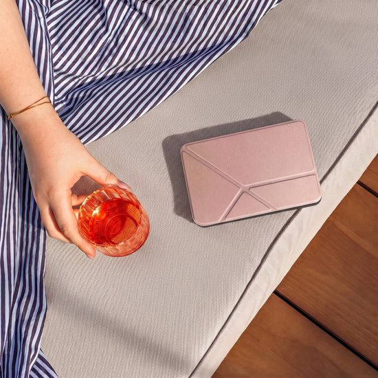 iMoshion Ereader Cover / Hoesje Geschikt voor Kobo Clara BW / Kobo Clara Colour - iMoshion Origami Bookcase e-reader - Rosé goud van iMoshion — afbeelding 3