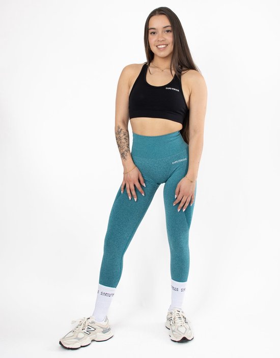 Modesty High-Waist Legging - CAPO FINALE - Leggings - XS - Kleur Black - Sportkleding - Activewear - Gymkleding - Fitnesskleding - Sportoutfit - Fitness - Hardlopen - Crossfit - Yoga - Pilates - Krachttraining — afbeelding 2