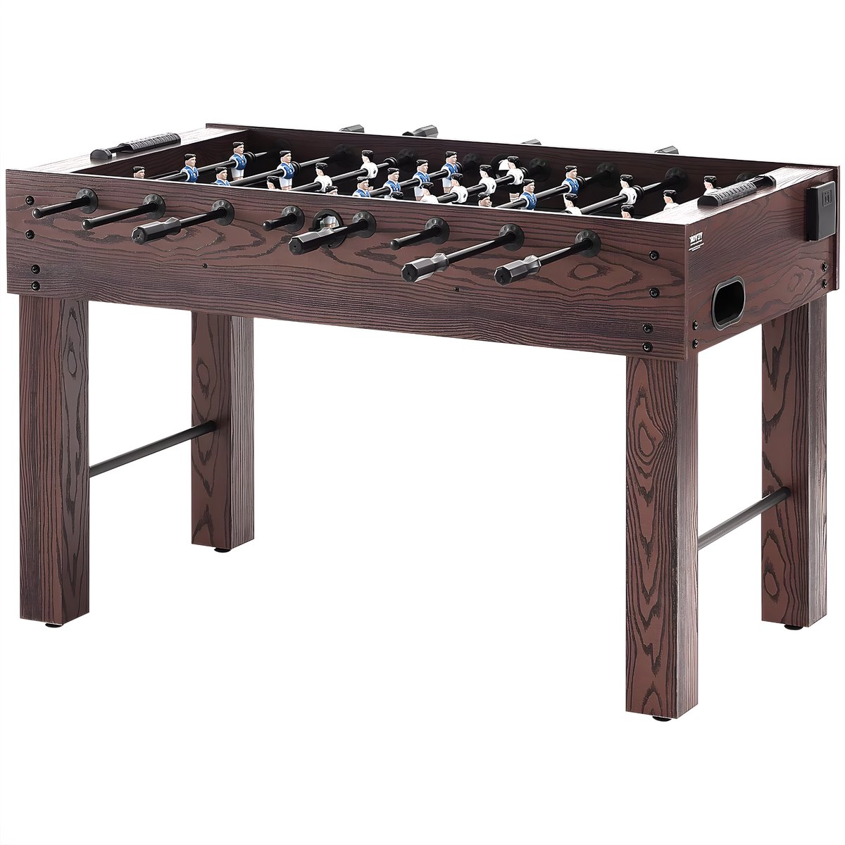 Tafelvoetbaltafel - Kickertafel - Voor Thuis, Familie & Speelkamer - Standaard - Duurzaam Indoor Ontwerp - Donkerbruin