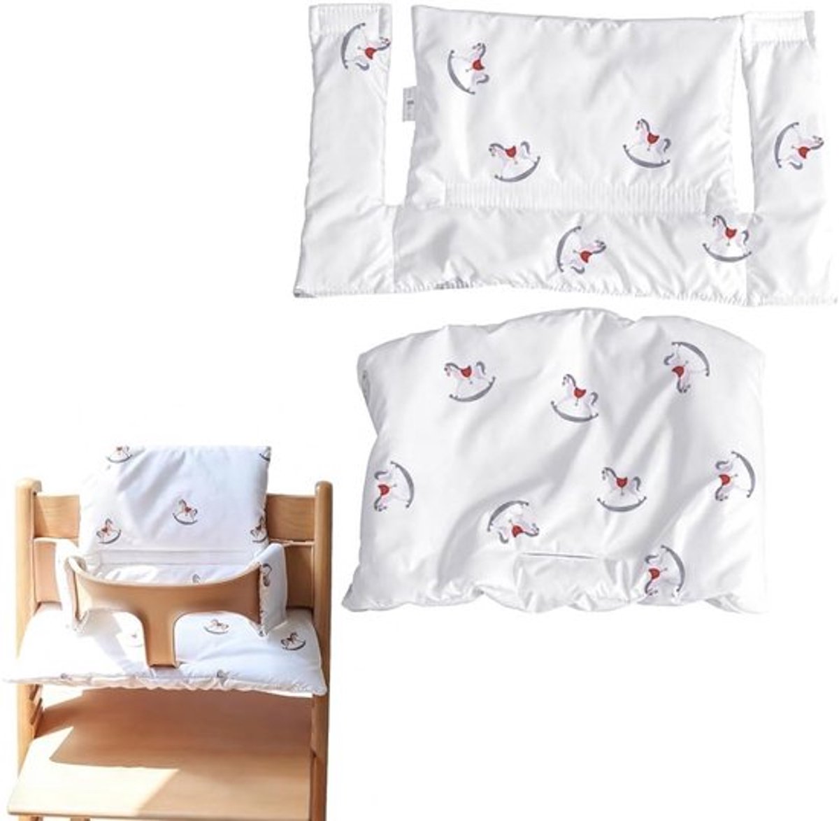 Zacht en Dikker Stoelkussen voor Tripp Trapp Kinderstoel, Verwijderbaar, Antislip, Comfortabel Kussen voor Hoogstoelen