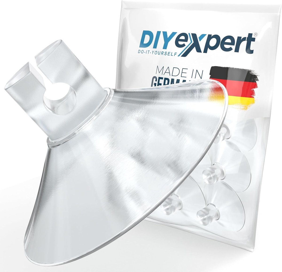 Zuignap - Transparant - Ø 50 mm - Met Schroefdraad M4 x 10 mm - Voor Diverse Toepassingen
